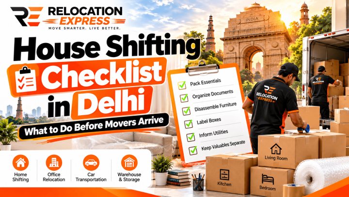House Shifting Checklist in Delhi: What to Do Before Movers Arrive